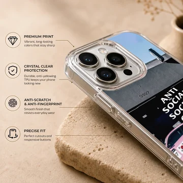 Anti Social Social Club design on a phone case — Info