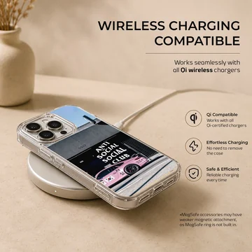 Anti Social Social Club design on a phone case — Charging