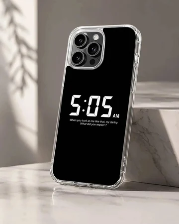 Arctic Monkeys 5:05 AM minimal typography phone case