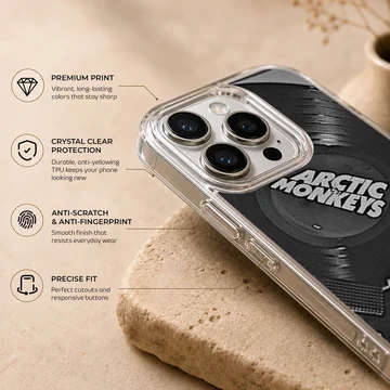 Arctic Monkeys vinyl record design phone case — Info