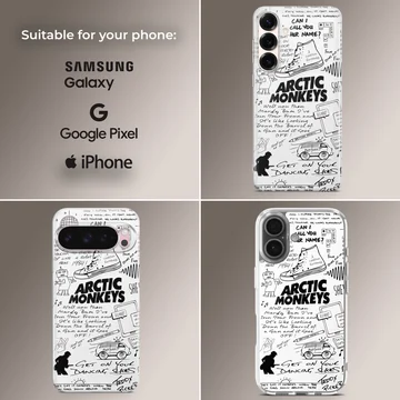 Arctic Monkeys bold typography and graffiti design phone case — Collage