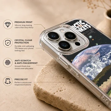 Arctic Monkeys cosmic art with car and Earth phone case — Info