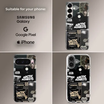 Arctic Monkeys collage art phone case design — Collage