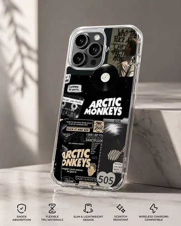 Arctic Monkeys collage art phone case design — Specs