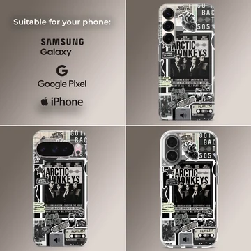 Arctic Monkeys collage design on phone case — Collage