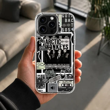 Arctic Monkeys collage design on phone case — Lifestyle