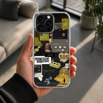 Arctic Monkeys themed digital illustration phone case — Lifestyle