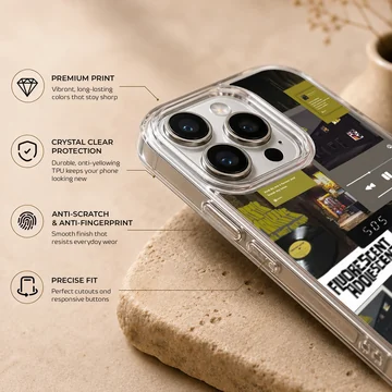 Arctic Monkeys themed digital illustration phone case — Info