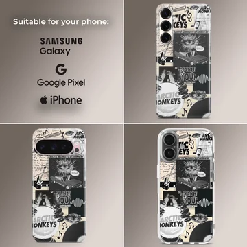 UV-printed Arctic Monkeys collage design phone case — Collage