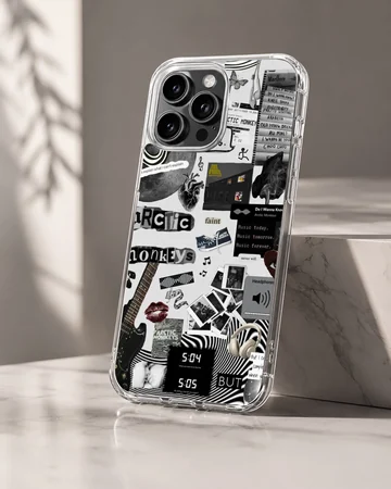 Arctic Monkeys collage design on phone case — Hero