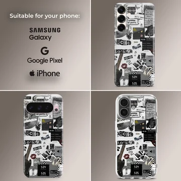 Arctic Monkeys collage design on phone case — Collage