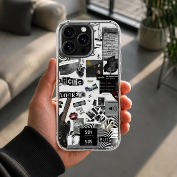 Arctic Monkeys collage design on phone case — Lifestyle