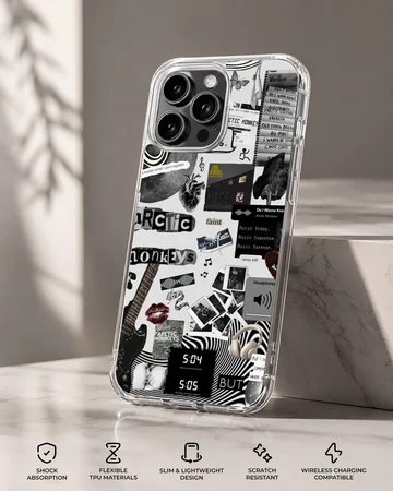 Arctic Monkeys collage design on phone case — Specs