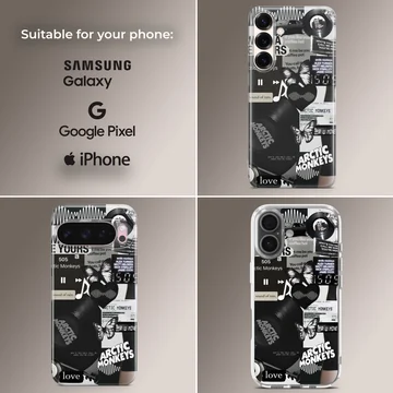 Arctic Monkeys collage design on phone case — Collage