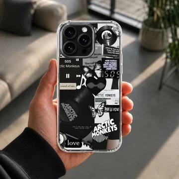 Arctic Monkeys collage design on phone case — Lifestyle