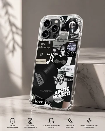 Arctic Monkeys collage design on phone case — Specs