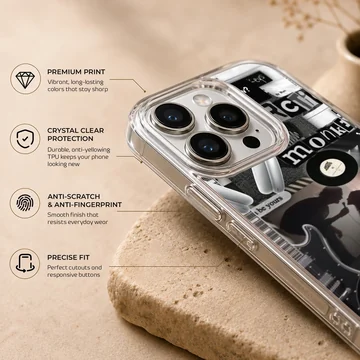 Arctic Monkeys themed phone case with edgy black and white artwork. — Info