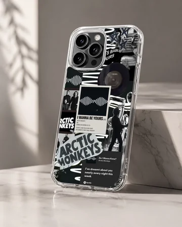Arctic Monkeys collage artwork phone case — Hero