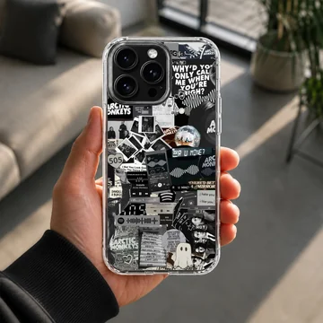 Arctic Monkeys collage design on phone case — Lifestyle