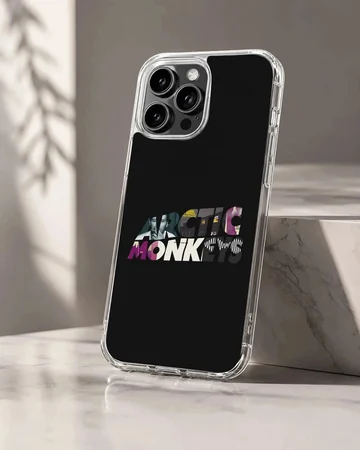 Arctic Monkeys bold typography design on phone case