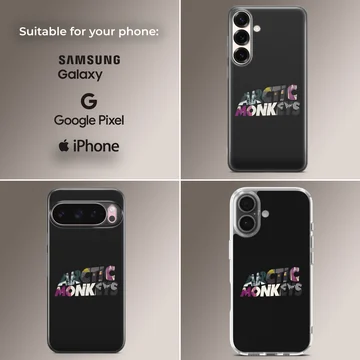 Arctic Monkeys bold typography design on phone case — Collage