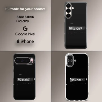Arctic Monkeys inspired bold typography on phone case — Collage