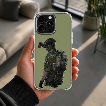 Army hero tactical illustration phone case — Lifestyle
