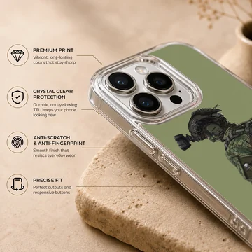 Army hero tactical illustration phone case — Info