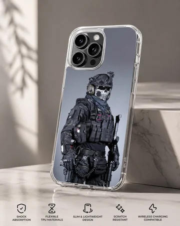 Army-themed tactical soldier phone case — Specs