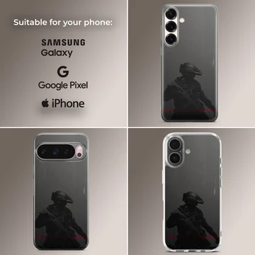 Army design featuring a tactical shadow on phone case — Collage