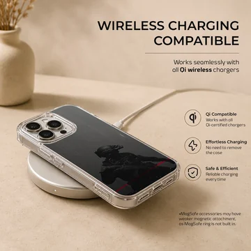 Army design featuring a tactical shadow on phone case — Charging