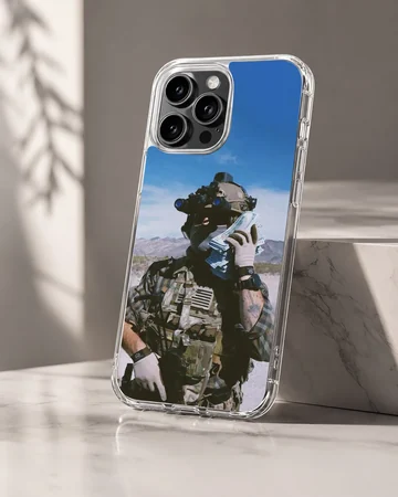 Army themed phone case with tactical design — Hero