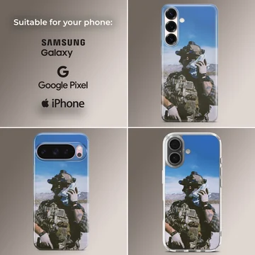 Army themed phone case with tactical design — Collage