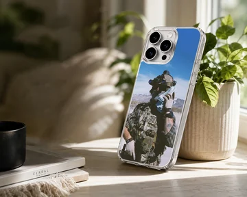 Army themed phone case with tactical design — Lifestyle
