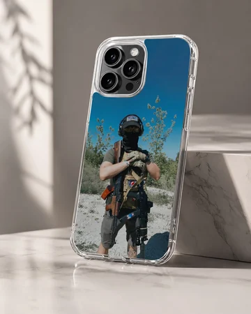 Army-themed photo on TPU phone case — Hero