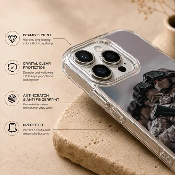 Army soldier in uniform with gear printed on phone case — Info