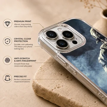 Dynamic military design with soldier on phone case — Info