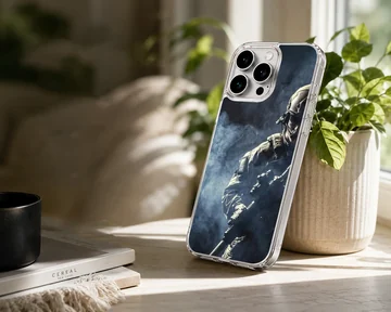 Dynamic military design with soldier on phone case — Lifestyle