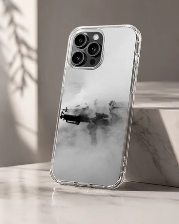 Dynamic army soldier black and white phone case — Hero