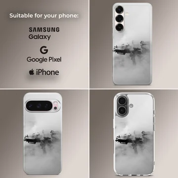 Dynamic army soldier black and white phone case — Collage