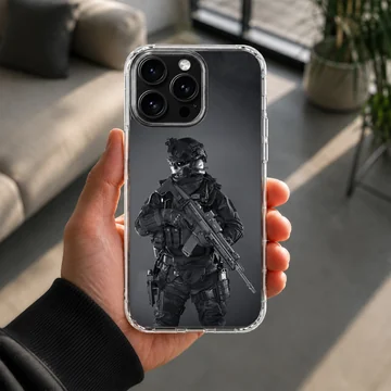 Dynamic army tactical operator design on a phone case — Lifestyle