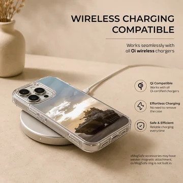 Dynamic Army tank scene phone case in an adventurous setting. — Charging