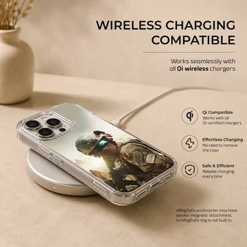 Army-themed phone case featuring a heroic soldier design — Charging
