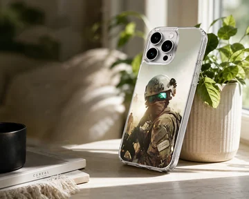 Army-themed phone case featuring a heroic soldier design — Lifestyle