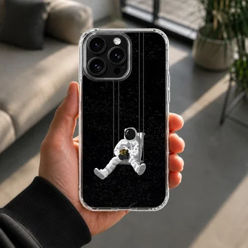 Astronaut swinging in space phone case — Lifestyle