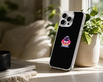 Astronaut holding a space donut design on phone case — Lifestyle