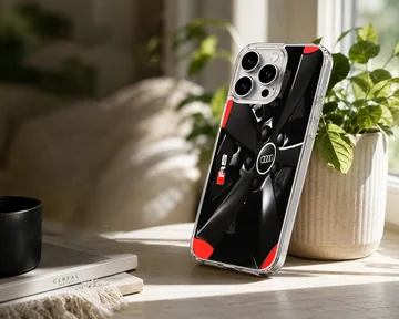 Dynamic Audi motor-sports design on phone case — Lifestyle