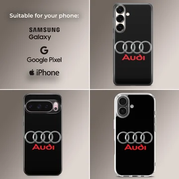 Audi logo with sleek design phone case — Collage