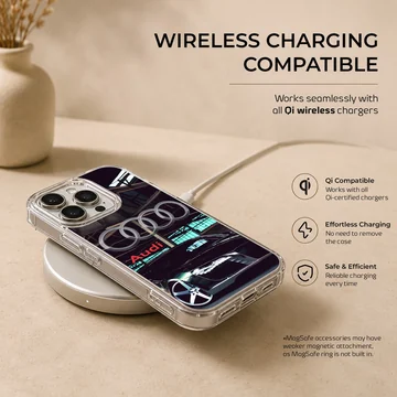 Audi inspired motor sports design on phone case — Charging