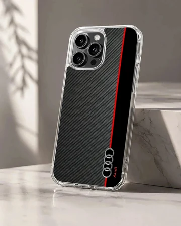 Audi design with racing stripe phone case